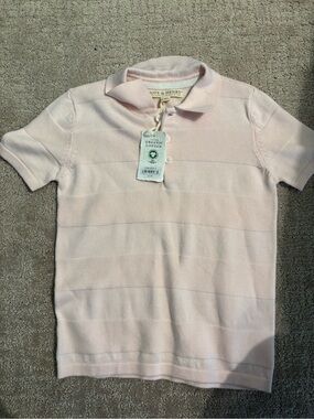 Boys light pink Hope & Henry shirt boys size small